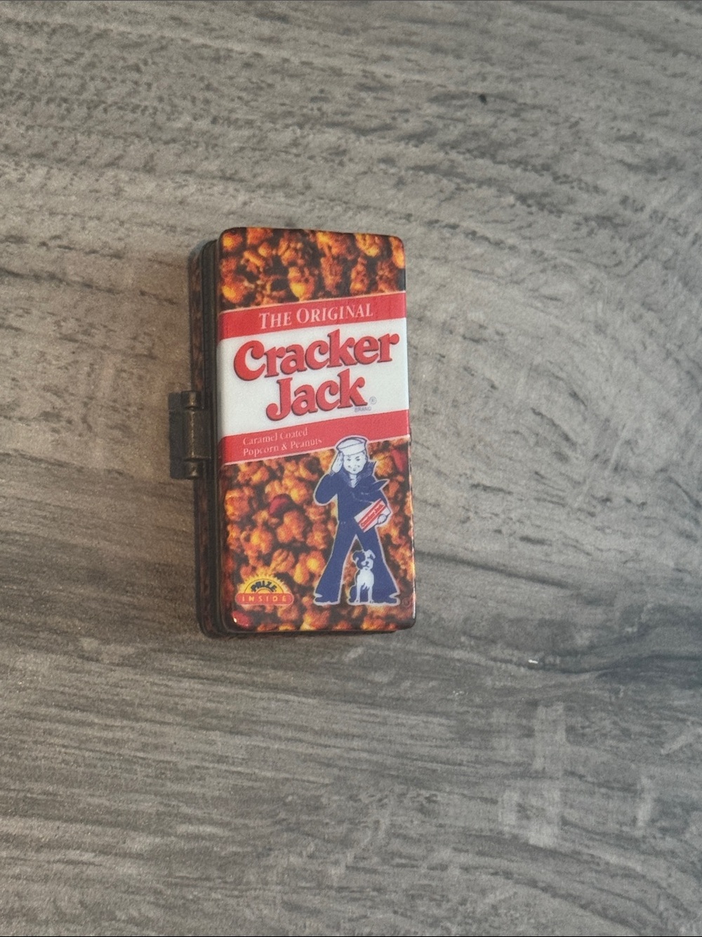 Vintage Cracker Jack Trinket Box Small 1997 PHB Midwest of Cannon Falls